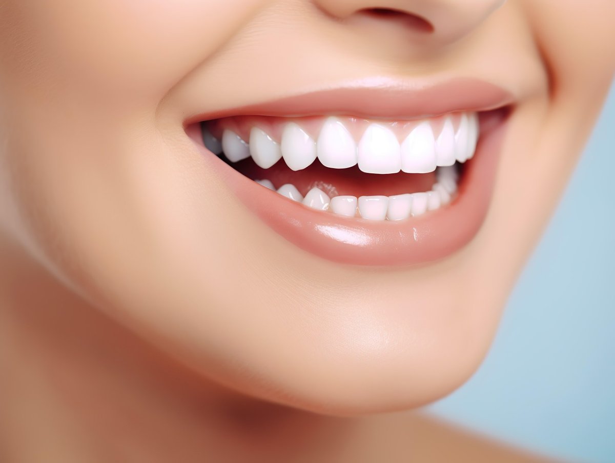 Sourire après la pose de la prothèse